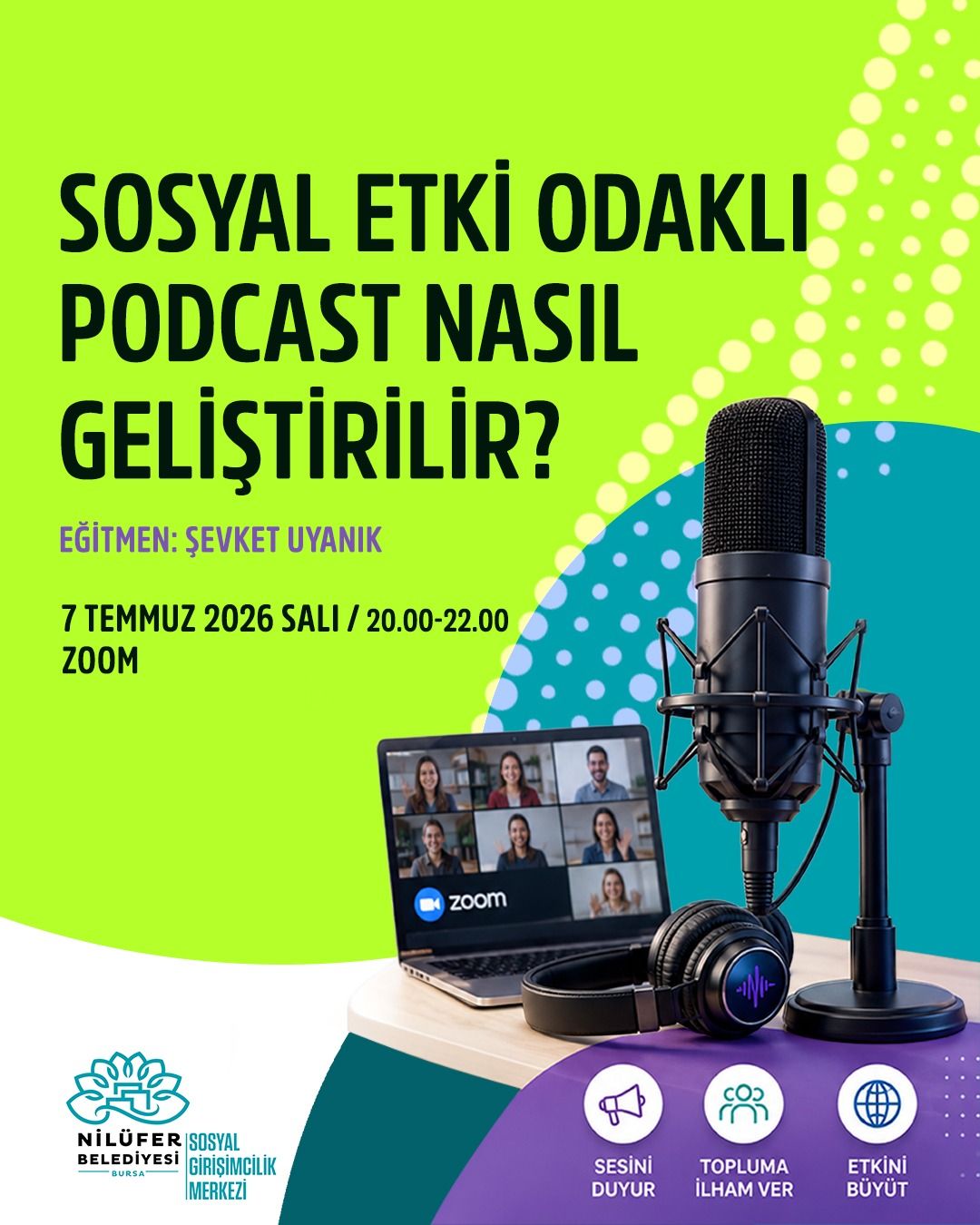 Sosyal Etki Odaklı Podcast Nasıl Geliştirilir Eğitimi
