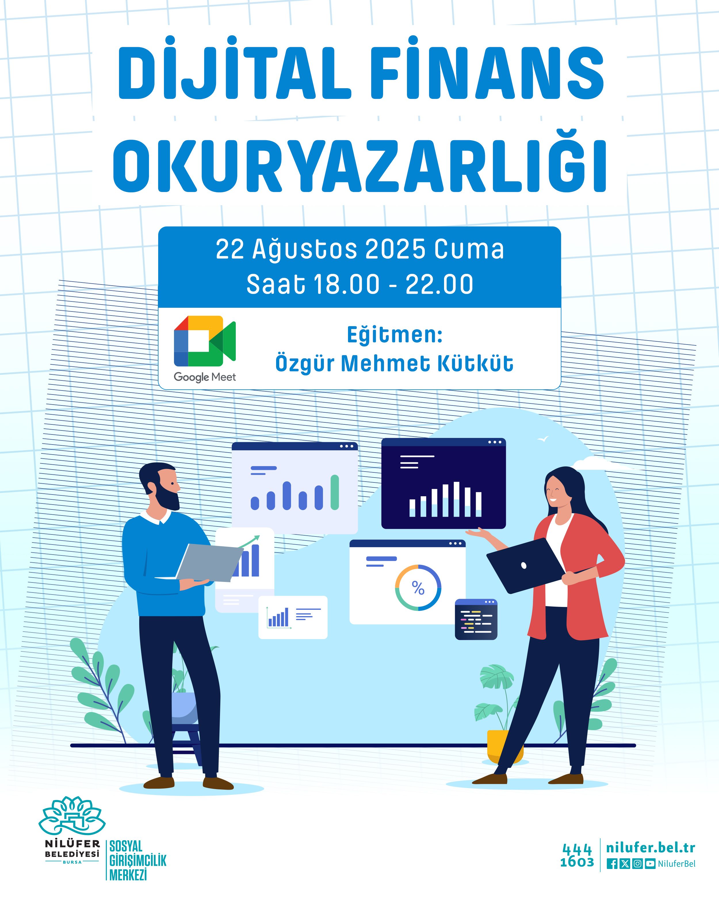 Sosyal Girişimciler için Dijital Finansal Okuryazarlığı Atölyesine Davetlisiniz!