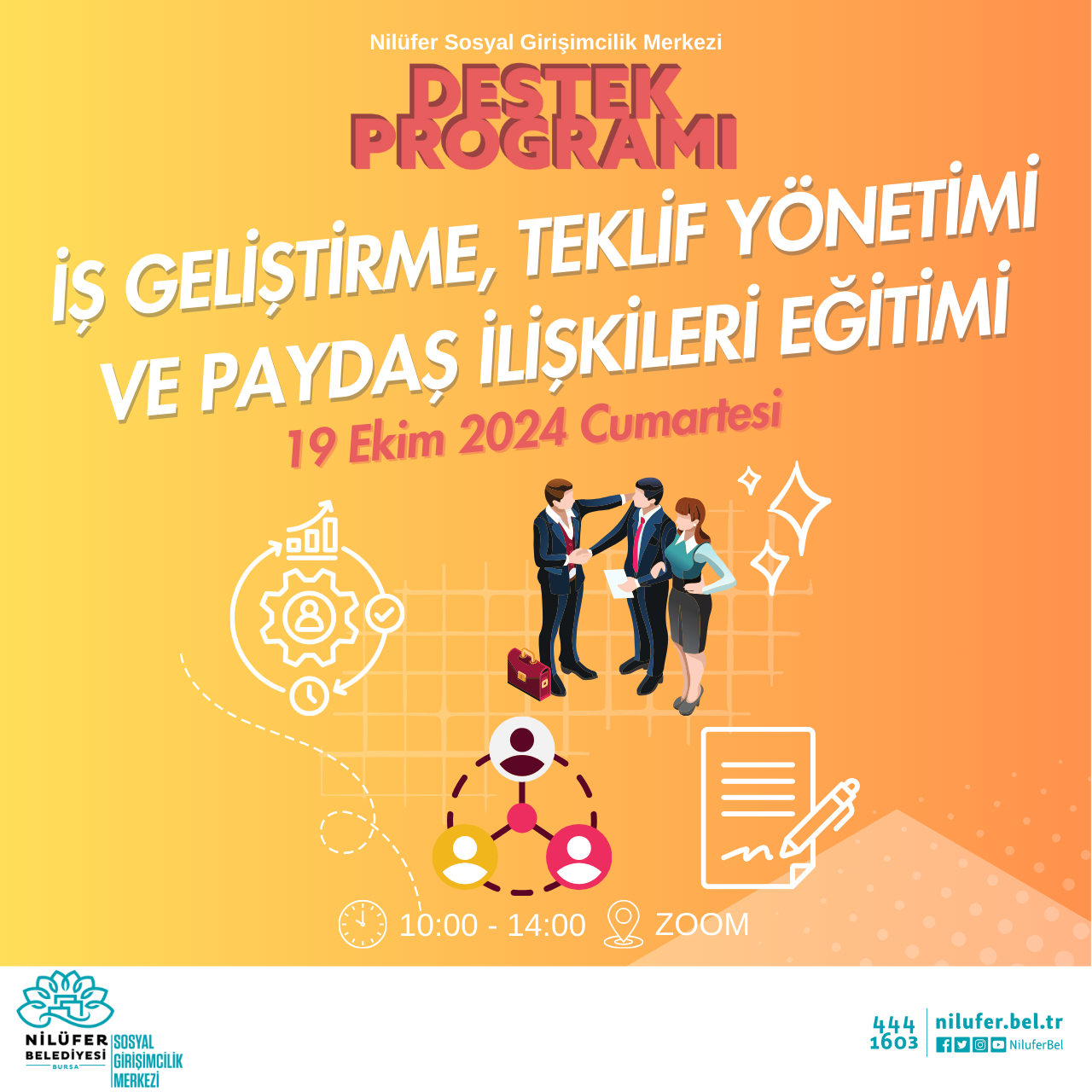 İş Geliştirme, Teklif Yönetimi ve Paydaş İlişkileri Destek Programı Eğitimine Davetlisiniz!