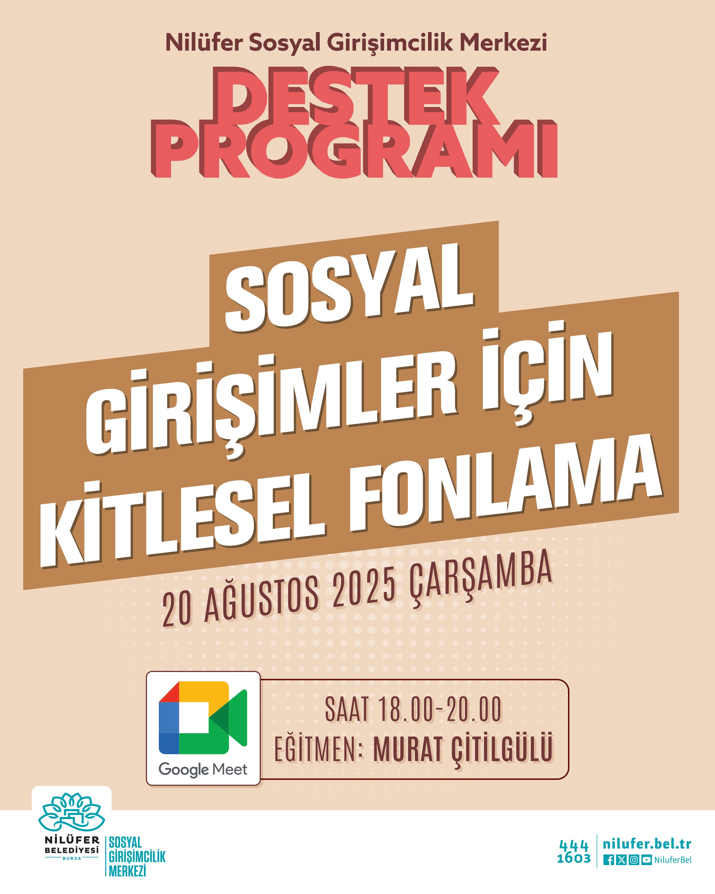 Sosyal Girişimler için Kitlesel Fonlama Seminerine Davetlisiniz!