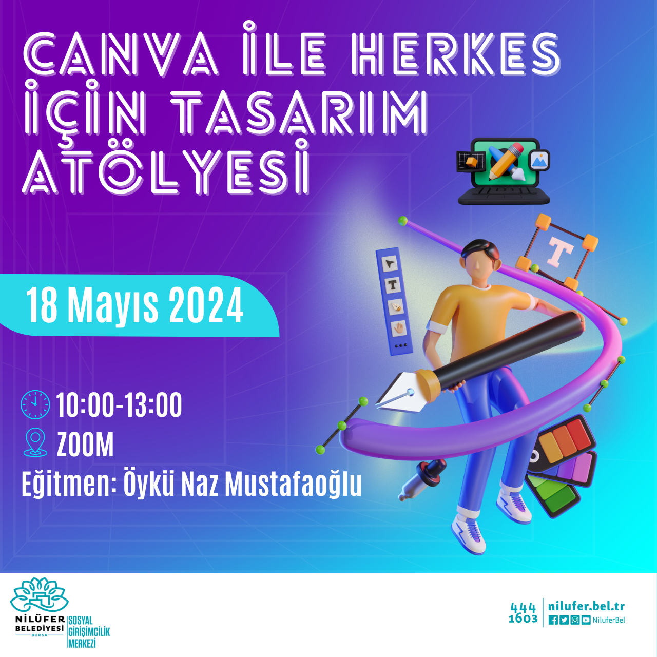 Canva ile Herkes için Tasarım Atölyesine Davetlisiniz!